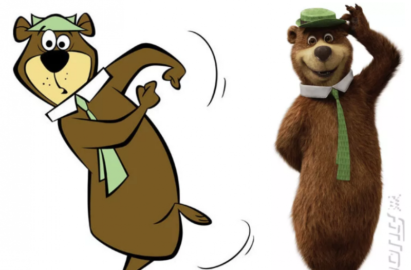 Определить персонаж. Yogi Bear персонажи. Как менялись персонажи мультфильмов. Медведь йоги персонаж девочка. Медведь шатун и бурундук.